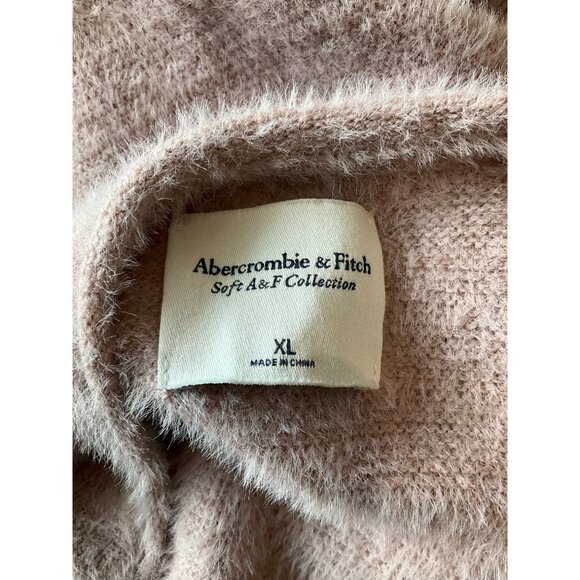 Abercrombie & Fitch Womens Soft A&F Collection V-Neck Sweater XL Mauve Pink - Picture 4 of 4